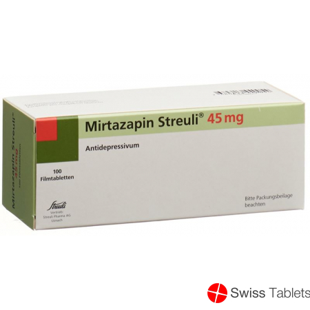 Mirtazapin Streuli Filmtabletten 45mg 100 Stück buy online