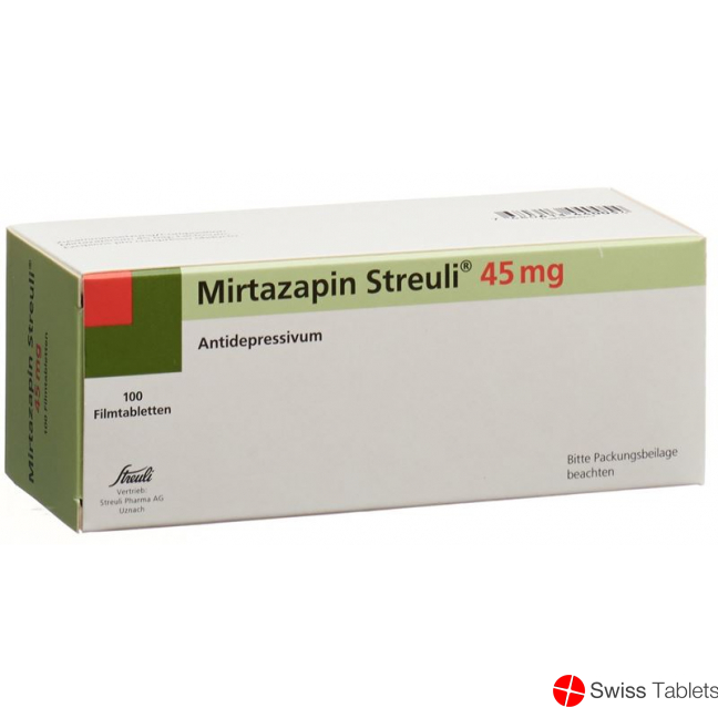 Mirtazapin Streuli Filmtabletten 45mg 100 Stück buy online