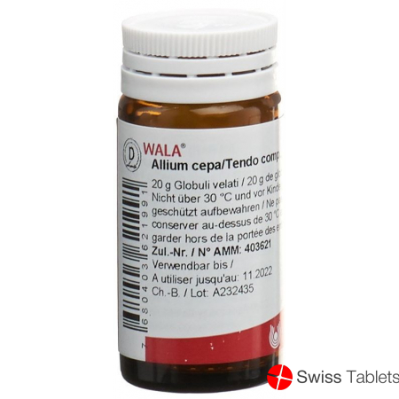 Wala Allium Cepa/tendo Comp Globuli Flasche 20g buy online