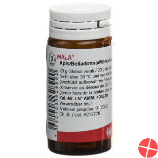 Wala Apis/belladonna/mercurius Globuli 20g