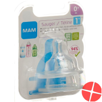 MAM Ersatzsauger Flasche Grösse 1 0+ Monate 2 Stück