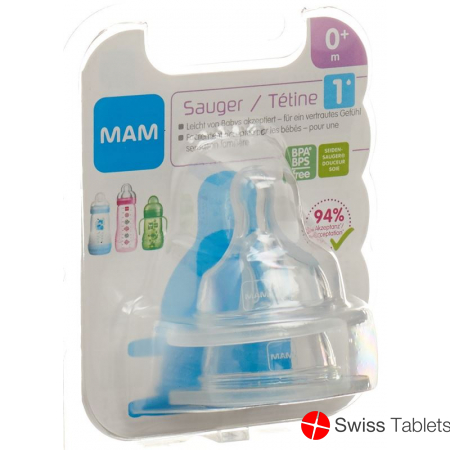 MAM Ersatzsauger Flasche Grösse 1 0+ Monate 2 Stück buy online