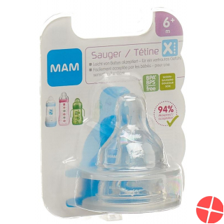 MAM Ersatzsauger Flasche Grösse X 6+ Monate 2 Stück