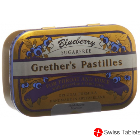 Grether’s Pastilles Blueberry Zuckerfrei Dose 110g buy online