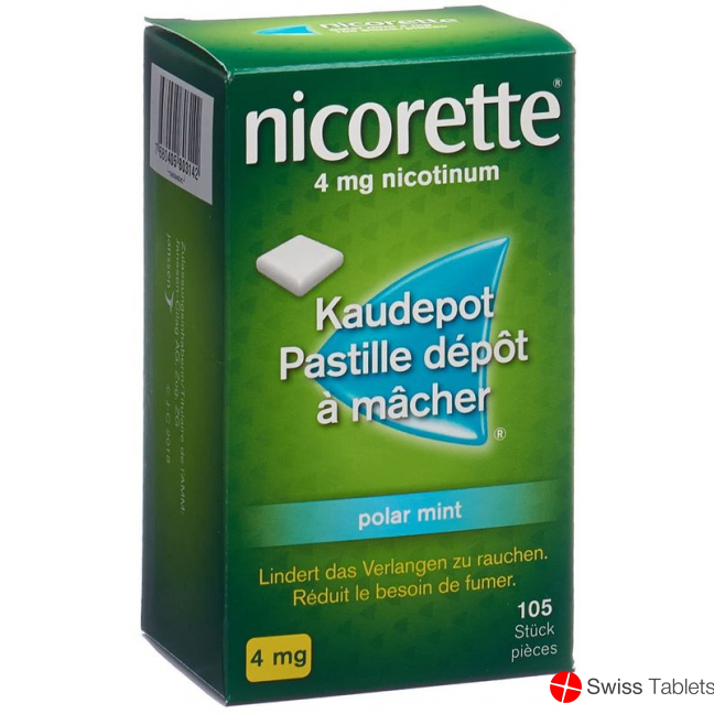 Nicorette Polar Mint Kaudepots 4mg 105 Stück buy online