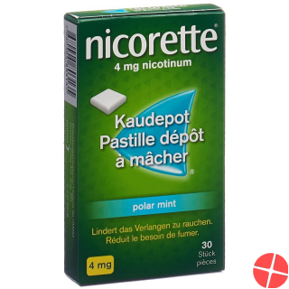 Nicorette Polar Mint Kaudepots 4mg 30 Stück