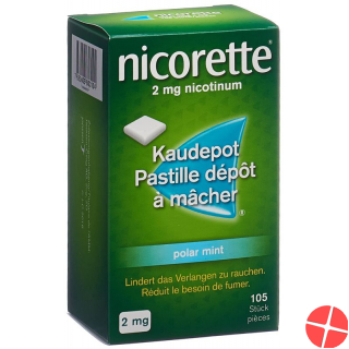 Nicorette Polar Mint Kaudepots 2mg 105 Stück