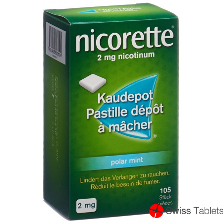 Nicorette Polar Mint Kaudepots 2mg 105 Stück buy online