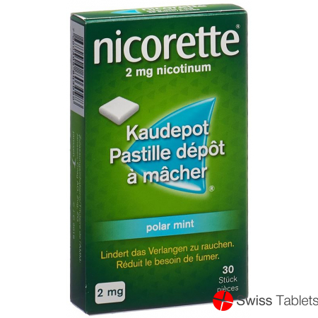 Nicorette Polar Mint Kaudepots 2mg 30 Stück buy online