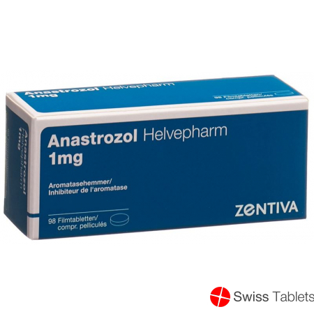 Anastrozol Helvepharm Filmtabletten 1mg 98 Stück buy online