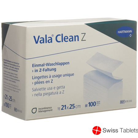 Valaclean Z Einmal Waschlappen 21x25cm 100 Stück buy online