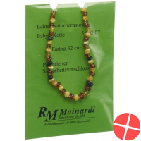 Mainardi Amber baby chain colored 32cm safety clasp