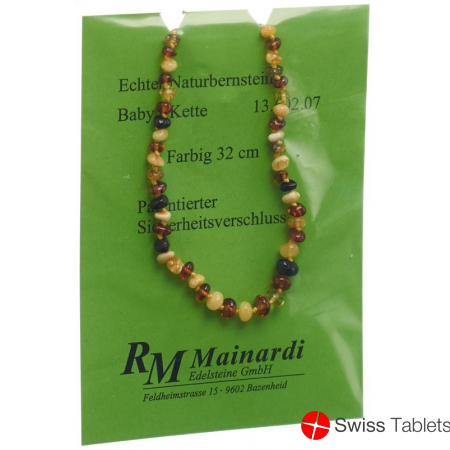 Mainardi Amber baby chain colored 32cm safety clasp buy online