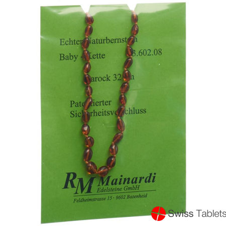 Mainardi Bernstein Babykette Barock 32cm Sicherheitseverschluss buy online