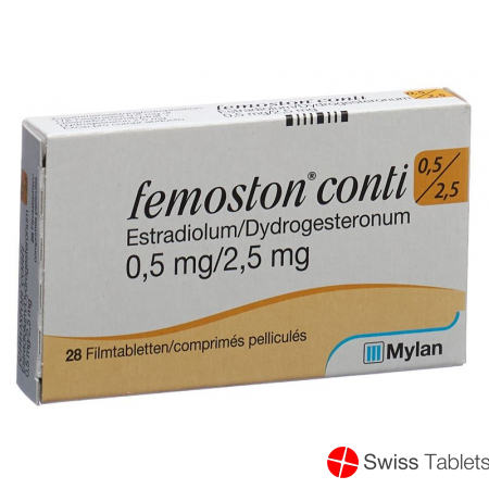 Femoston Conti Filmtabletten 0.5/2.5 28 Stück buy online