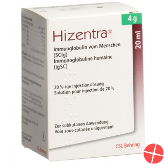 Hizentra Injektionslösung 4g/20ml Durchstechflasche 20ml
