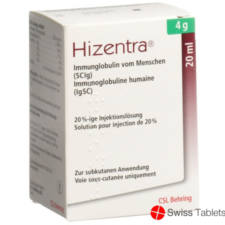 Hizentra Injektionslösung 4g/20ml Durchstechflasche 20ml buy online