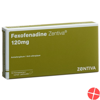 Fexofenadine Zentiva Filmtabletten 120mg 10 Stück