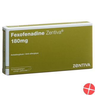 Fexofenadine Zentiva Filmtabletten 180mg 10 Stück