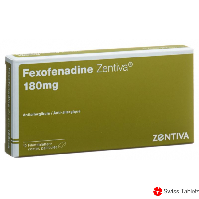 Fexofenadine Zentiva Filmtabletten 180mg 10 Stück buy online