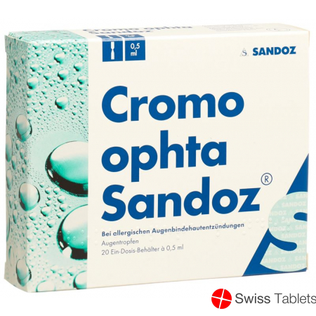 Cromo Ophta Sandoz 20mg/ml 20 Monodosen 0.5ml buy online