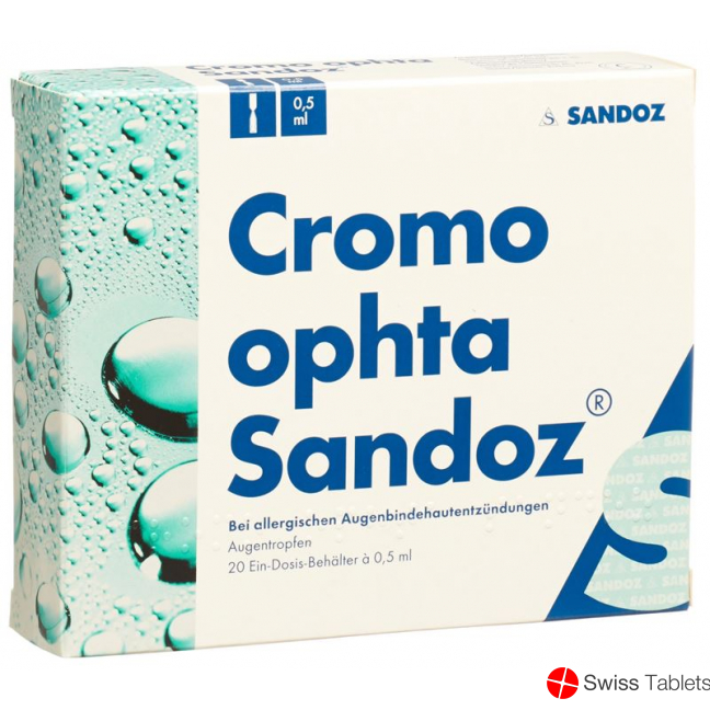 Cromo Ophta Sandoz 20mg/ml 20 Monodosen 0.5ml buy online