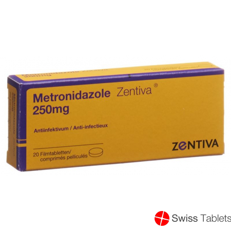 Metronidazole Zentiva Filmtabletten 250mg 20 Stück buy online