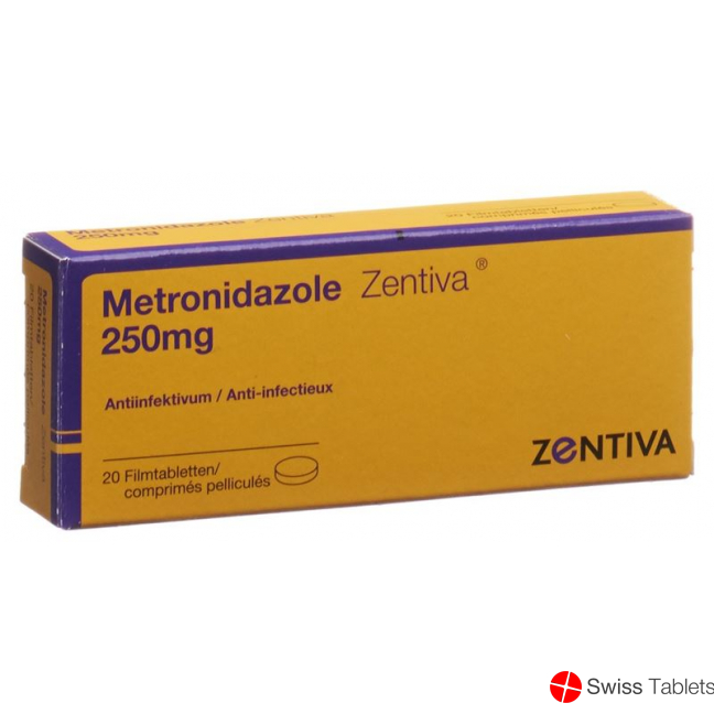 Metronidazole Zentiva Filmtabletten 250mg 20 Stück buy online