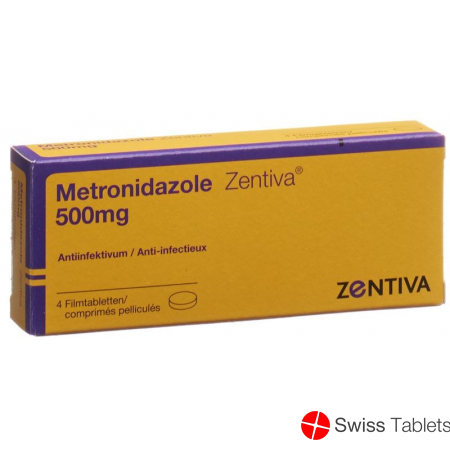 Metronidazol Zentiva Tricho Filmtabletten 500mg 4 Stück buy online