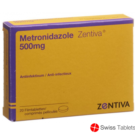 Metronidazol Zentiva Filmtabletten 500mg 20 Stück buy online