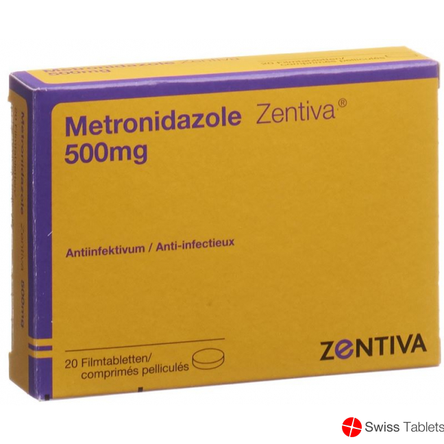 Metronidazol Zentiva Filmtabletten 500mg 20 Stück buy online
