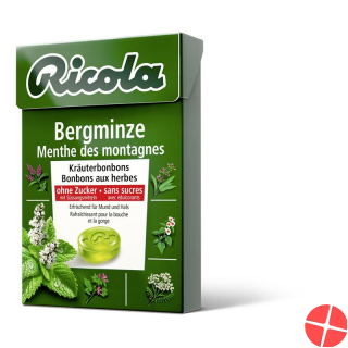 Ricola Bergminze Kräuterbonbons ohne Zucker Box 50g