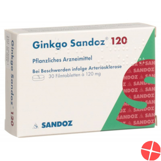 Ginkgo Sandoz Filmtabletten 120mg 30 Stück