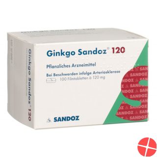 Ginkgo Sandoz Filmtabletten 120mg 100 Stück