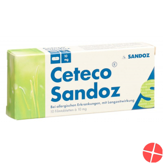 Ceteco Sandoz Filmtabletten 10mg 10 Stück