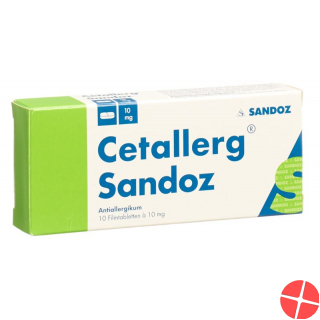 Cetallerg Sandoz Filmtabletten 10mg 10 Stück