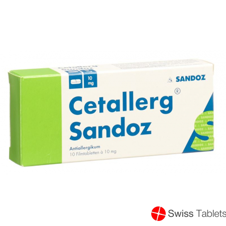 Cetallerg Sandoz Filmtabletten 10mg 10 Stück buy online