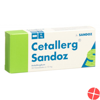 Cetallerg Sandoz Tabletten 10mg 30 Stück