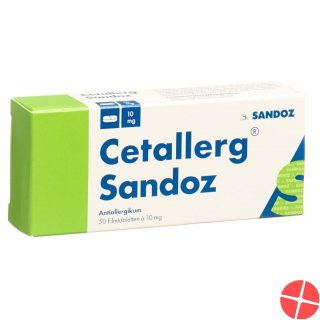 Cetallerg Sandoz Tabletten 10mg 50 Stück