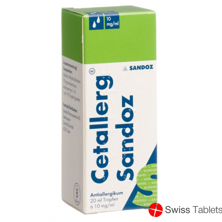 Cetallerg Sandoz Tropfen 10mg/ml 20ml buy online