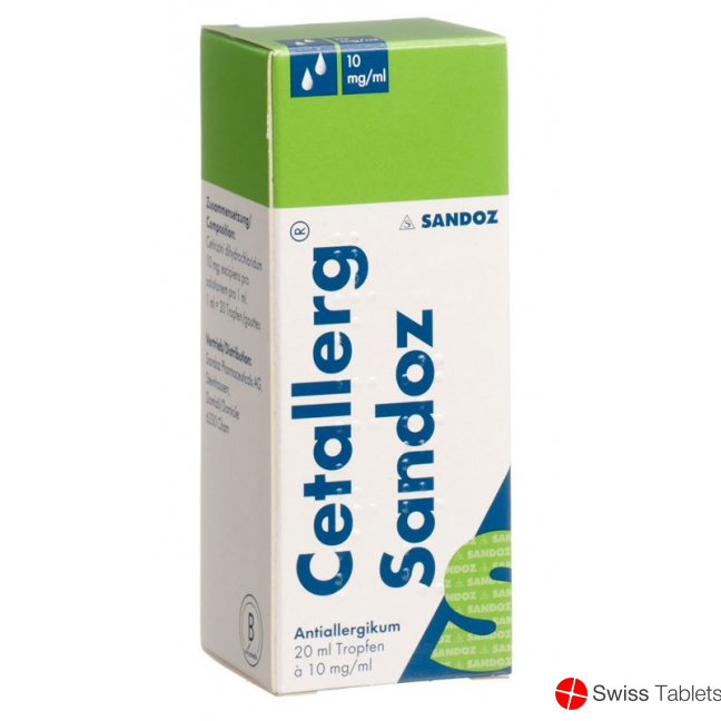 Cetallerg Sandoz Tropfen 10mg/ml 20ml buy online