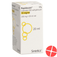 Rapidocain 1% 200 mg 20 ml solution vial Rapidocain 1% 200 mg 20 ml solution vial