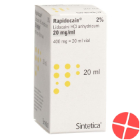 Rapidocain 2% 400mg/20ml O Kons Vial 20ml