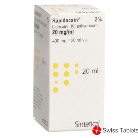Rapidocain 2% 400mg/20ml O Kons Vial 20ml buy online