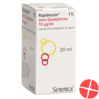Rapidocain 1% + Epin 10 mcg/ml 20 ml vial solution