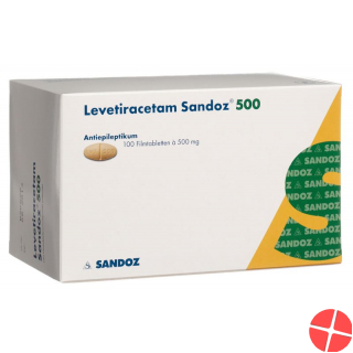 Levetiracetam Sandoz Filmtabletten 500mg 100 Stück