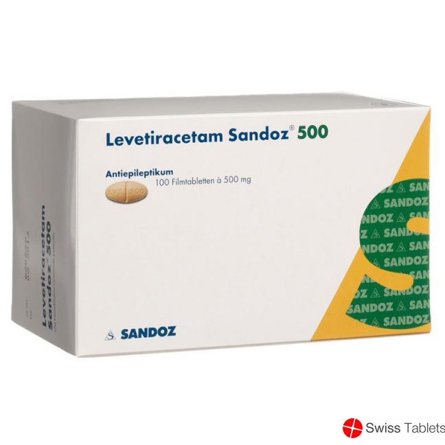 Levetiracetam Sandoz Filmtabletten 500mg 100 Stück buy online