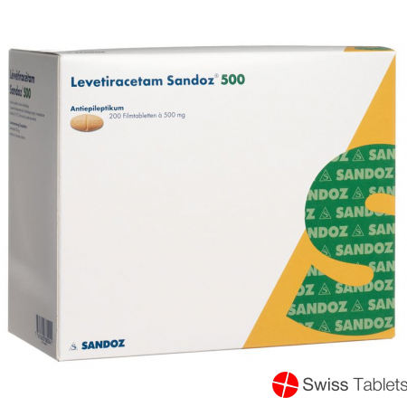 Levetiracetam Sandoz Filmtabletten 500mg 200 Stück buy online