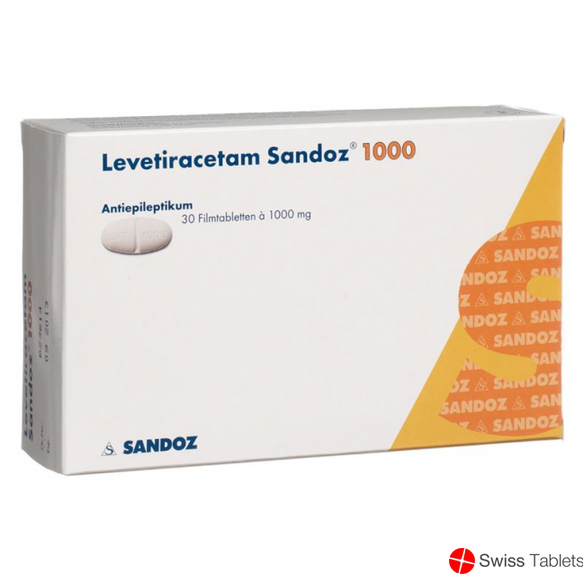 Levetiracetam Sandoz Filmtabletten 1000mg 30 Stück buy online
