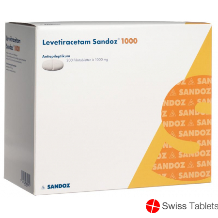 Levetiracetam Sandoz Filmtabletten 1000mg 200 Stück buy online